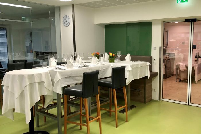 Kitchentable für Gourmet-Dinner und Veranstaltungen im Restaurant Staribacher.